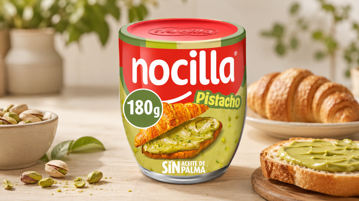 Prueba la nueva Nocilla Pistacho crema de cacao y sin aceite de palma