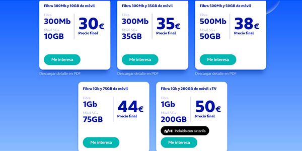 O2 fibra móvil promoción