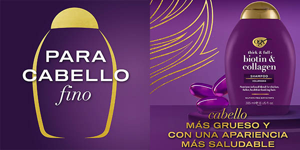 OGX Biotin Collagen champú barato