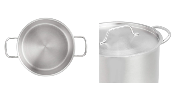 olla Amazon Basics de acero inoxidable 11,4 litros barata
