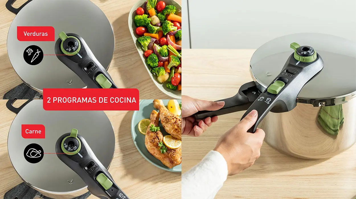 Olla a presión Tefal Secure Trendy de 6 litros barata