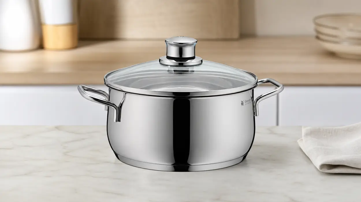 Olla WMF Diadem Plus de 3 l con tapa de cristal y acero inoxidable