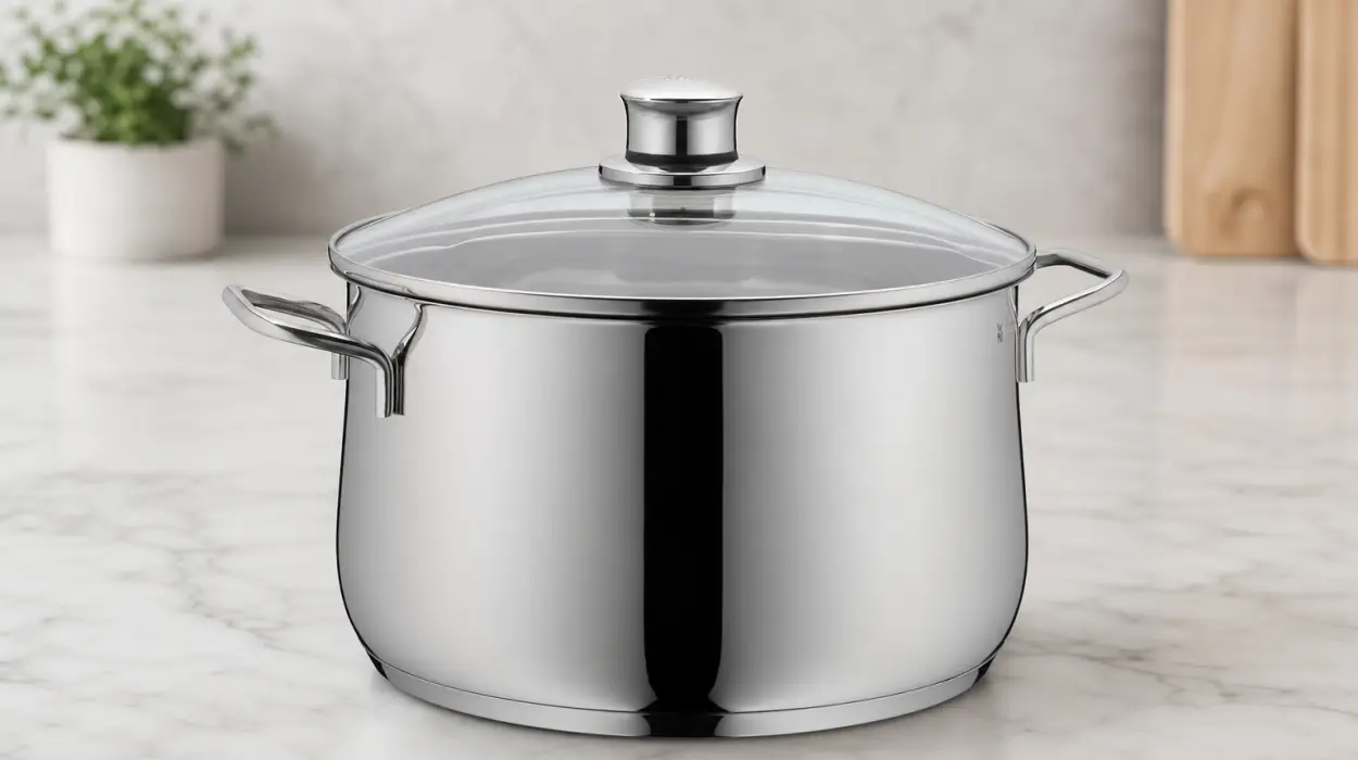 Olla baja WMF Diadem Plus de 6,5 l con tapa de cristal