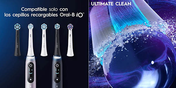 ▷ Chollo Flash: Pack x6 Recambios Oral-B iO Ultimate Clean por sólo 30,08€  con envío gratis (45% de descuento) o por 25,99€ con cupón bienvenida