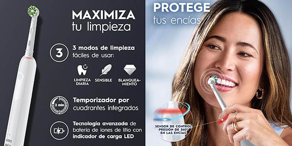 Oral-B Pro 3-3900N cepillo eléctrico pack oferta