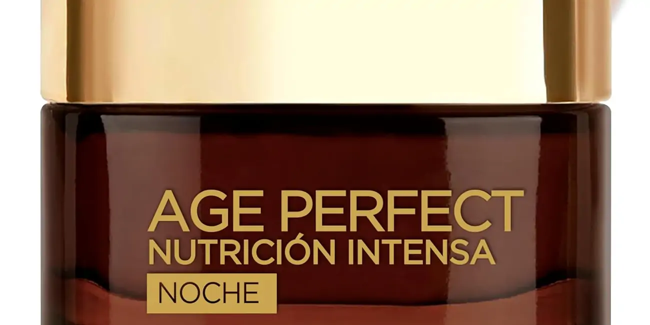 L'Oreal Paris Men Expert Age Perfect Nutrición Intensa Crema Rica Reparadora Noche Pieles Maduras y Desnutridas, Negro, 50 ml (Paquete de 1)