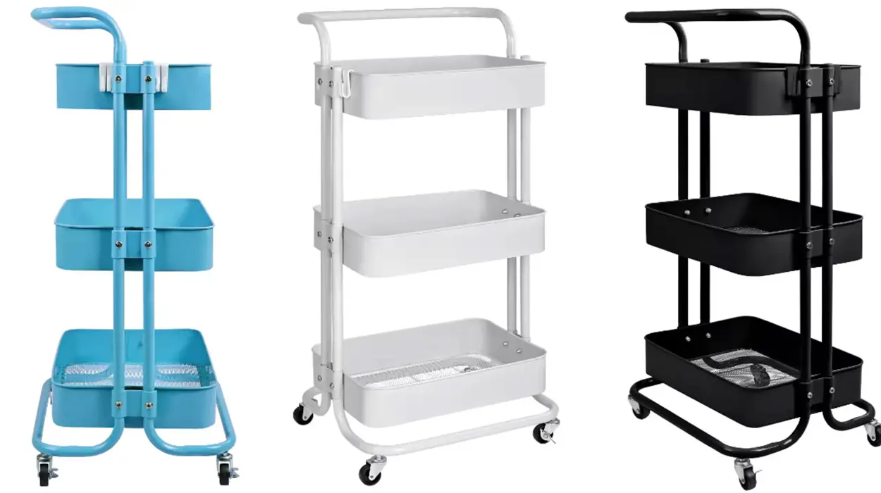 Organiza tus cosas fácilmente en cualquier habitación de casa con este carrito auxiliar multiusos a precio de risa