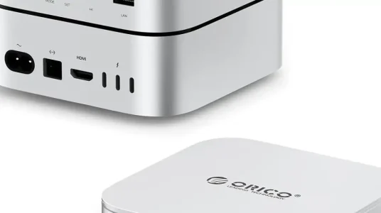 Chollo orico miniraid dual nvme/sata dock para mac mini m4/m4 pro 10-en-1 usb-c