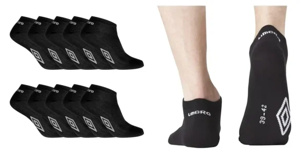 Pack de 10 pares de calcetines tobilleros Umbro