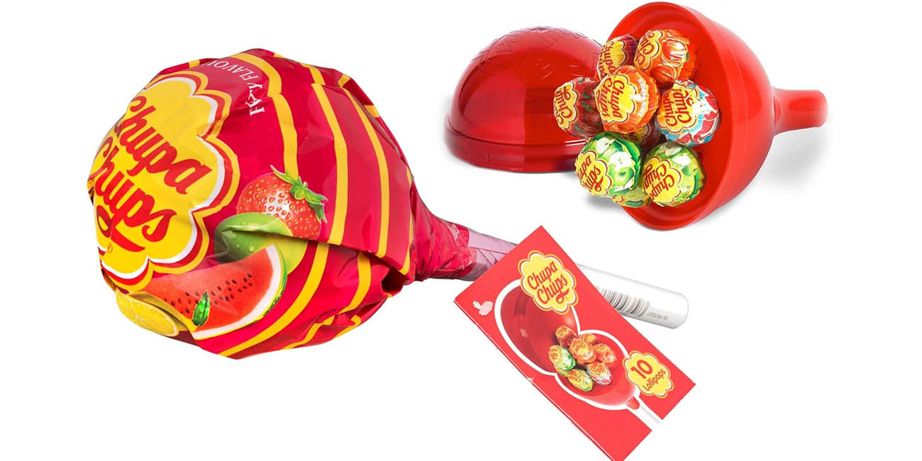 Súper Chupa Chups relleno de 10 Chupa Chups