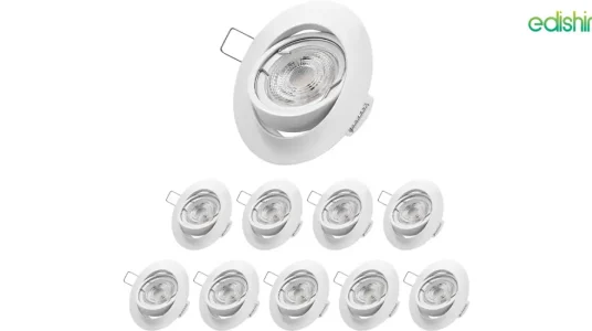 Pack x10 Focos empotrables LED EDISHINE GU10