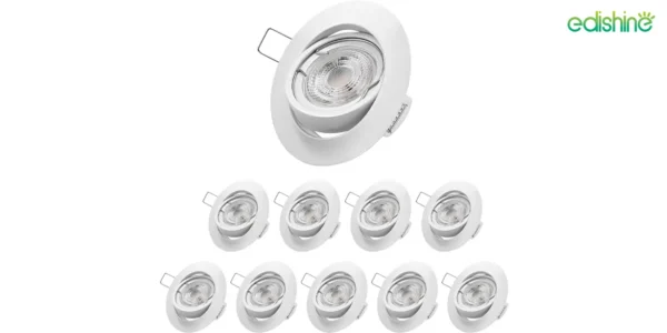 Pack x10 Focos empotrables LED EDISHINE GU10