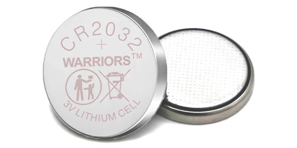 Pack de 10 pilas de botón CR2032 Warriors