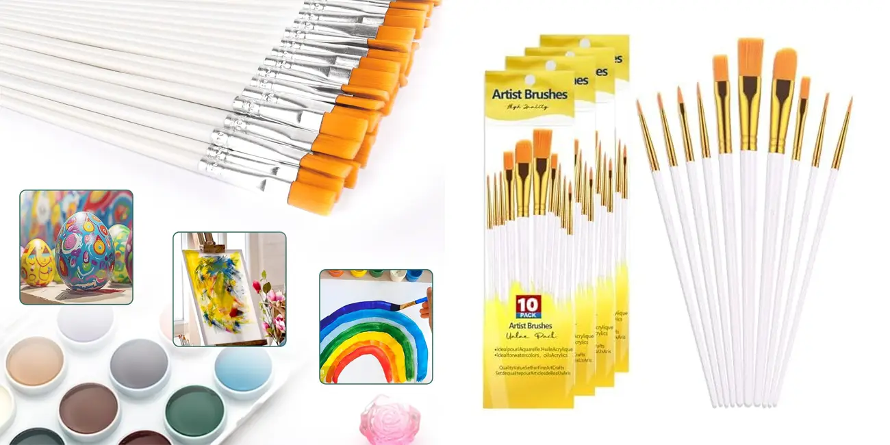 Pack de 40 pinceles mixtos para pintura