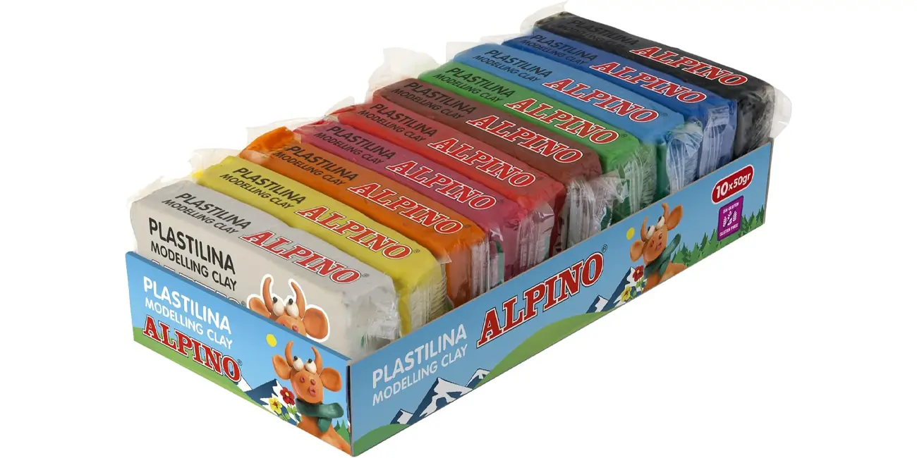 Pack de 10 unidades de Plastilina Alpino