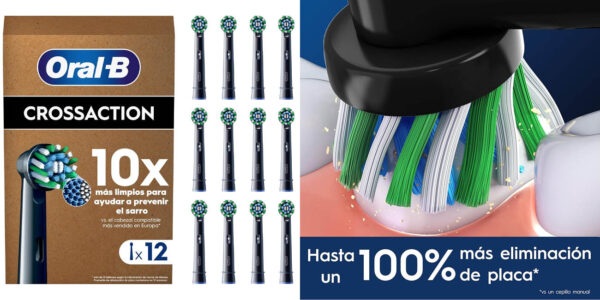 Pack x10 Recambios Oral-B Pro CrossAction