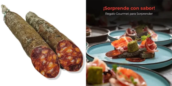 Pack de 10 sobres de chorizo de bellota ibérico