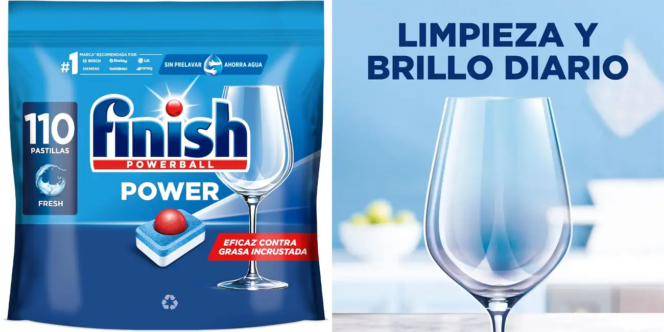 Pack x110 cápsulas de Finish Powerball Power All