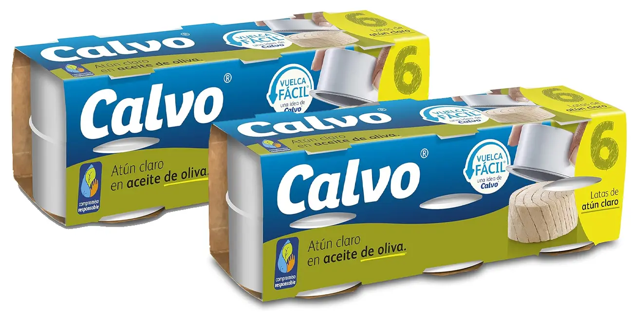Pack 12 latas Calvo Atún Claro en Aceite de Oliva