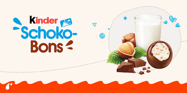 Pack 12x Bolsas Kinder Schoko-Bons