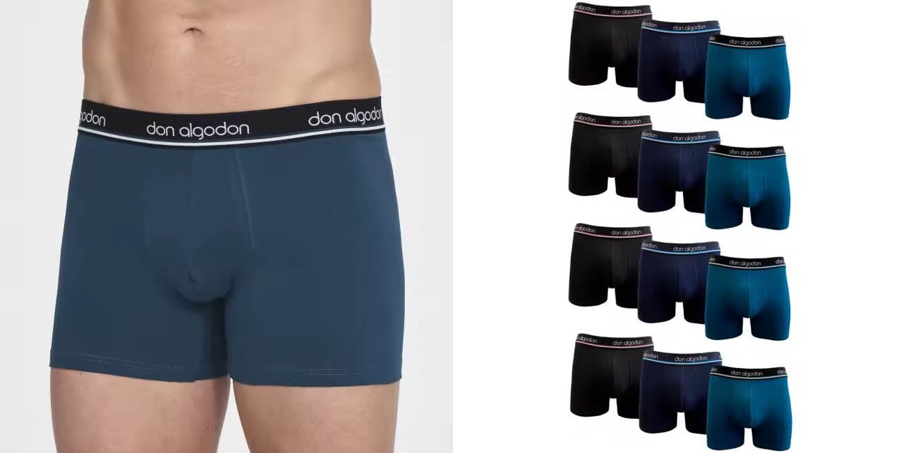 Pack x12 boxers Don Algodón para hombre