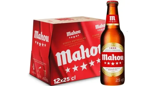 Pack 12 botellines de cerveza Mahou 5 Estrellas