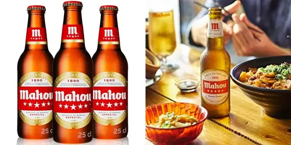 Pack 12 botellines de cerveza Mahou 5 Estrellas
