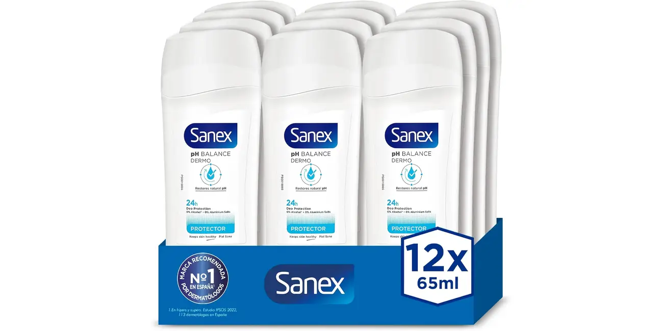 Pack 12x desodorante stick Sanex Dermo Protector