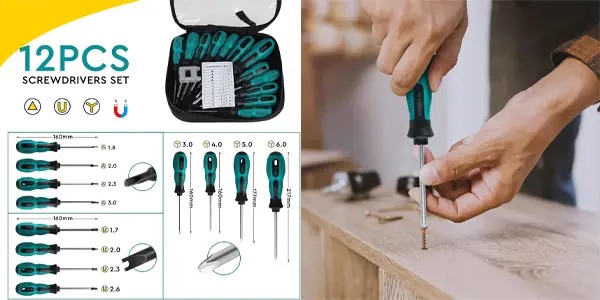 Set de 12 destornilladores SUPAWAY