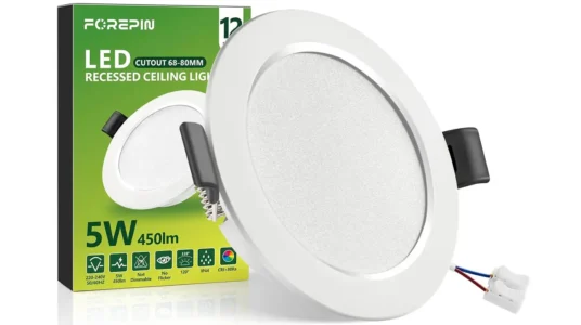 Pack x12 Downlight LED Forepin de techo empotrables
