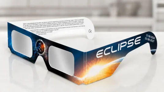 Gafas Keyaluo para eclipse solar, paquete de 12 unidades certificadas ISO y CE