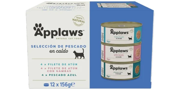 Pack de 12 latas de comida Applaws 100% Natural Wet Cat Food