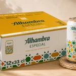 Pack de 12 latas de 33 cl de Cerveza Alhambra Especial de fermentación lenta