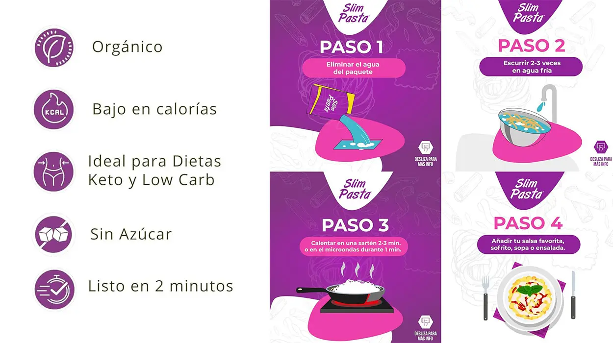 Pack x12 Noodles de konjac Slim Pasta sin calorías ni carbohidratos barato