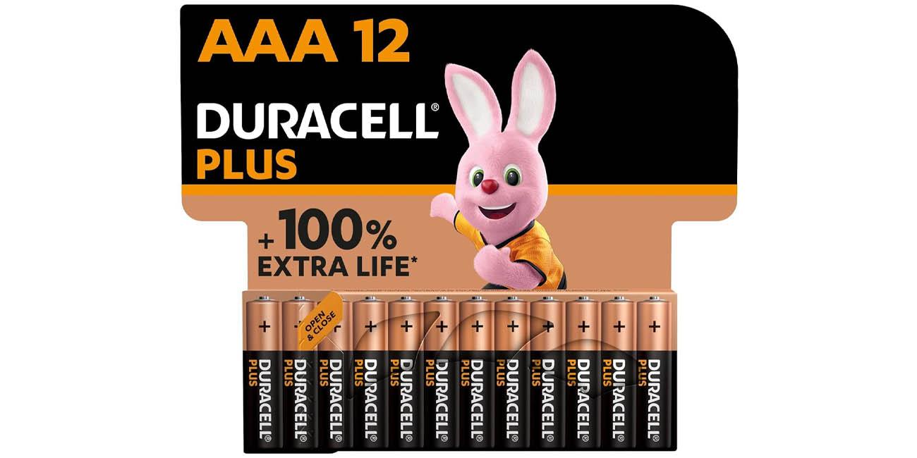 Pack x12 Pilas alcalinas Duracell Plus AAA