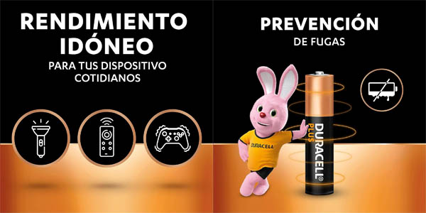 Pack x12 Pilas alcalinas Duracell Plus AAA