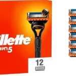 Pack de 12 recambios de cuchillas Gillette Fusion 5