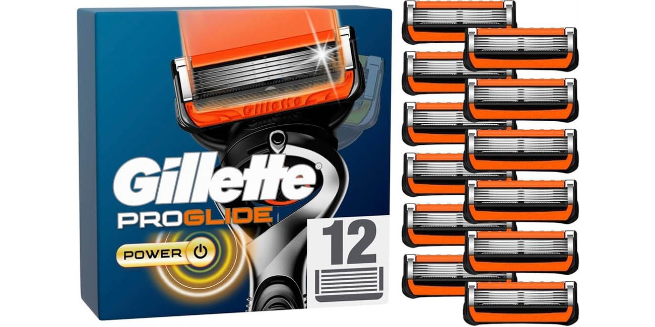 Pack 12x recambios Gillette ProGlide Power