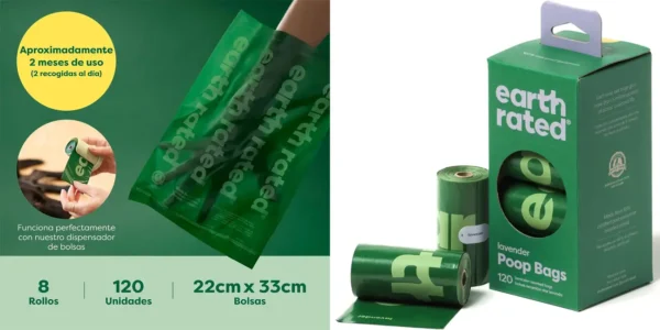 Pack x120 Bolsas con asas Earth Rated