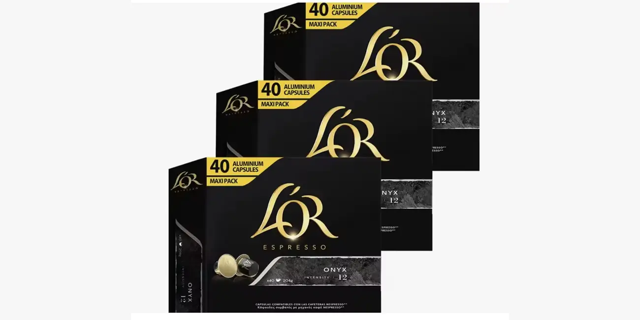 Pack 120x cápsula café L'Or Espresso Onyx