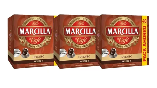 Pack de 120 cápsulas Nespresso Marcilla Intenso