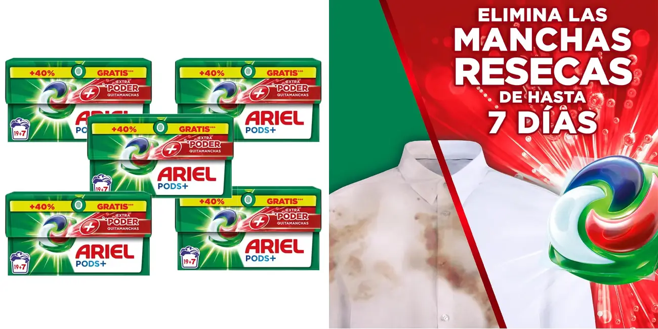 Pack Ariel PODS+ Extra Poder quitamanchas