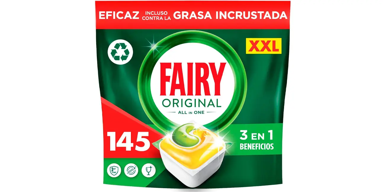 Pack x145 cápsulas Fairy Original All in One