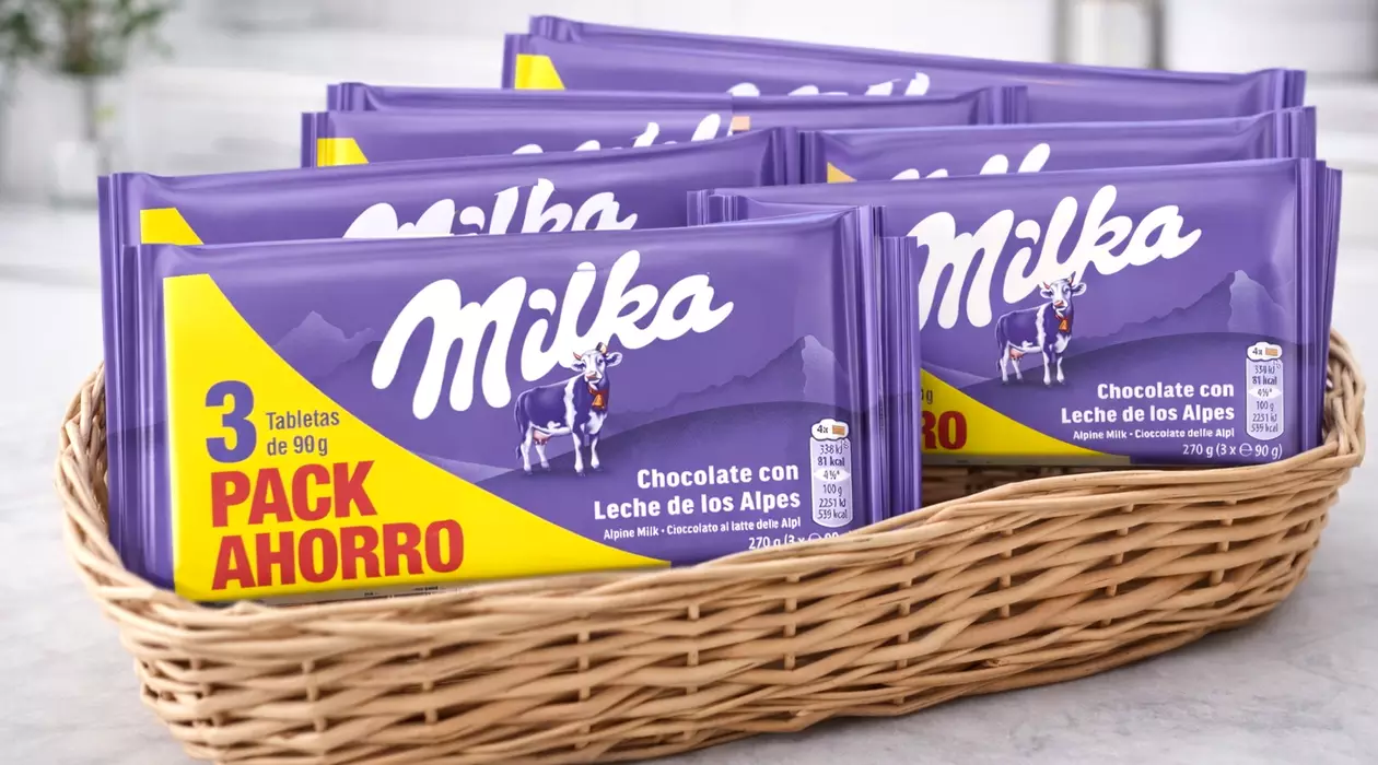 Pack 15 Tabletas Milka Chocolate con Leche de los Alpes