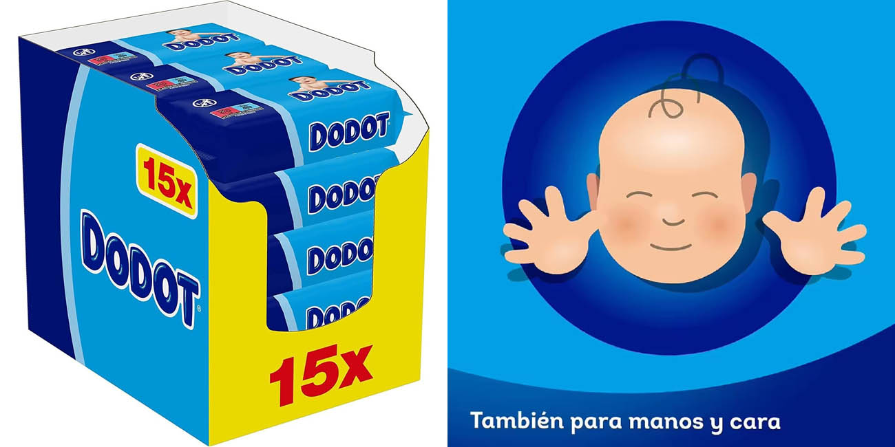 Pack de 960 toallitas Dodot para bebé