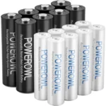 Pack de 16 pilas recargables POWEROWL (8x AA y 8x AAA)