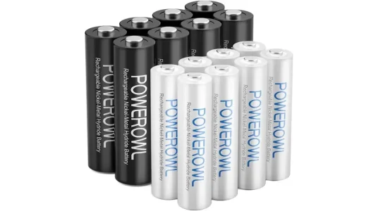 Pack de 16 pilas recargables POWEROWL (8x AA y 8x AAA)