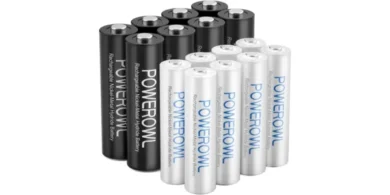 Pack de 16 pilas recargables POWEROWL (8x AA y 8x AAA)