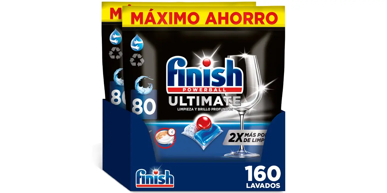 Pack 160 cápsulas Finish Powerball Ultimate All in 1