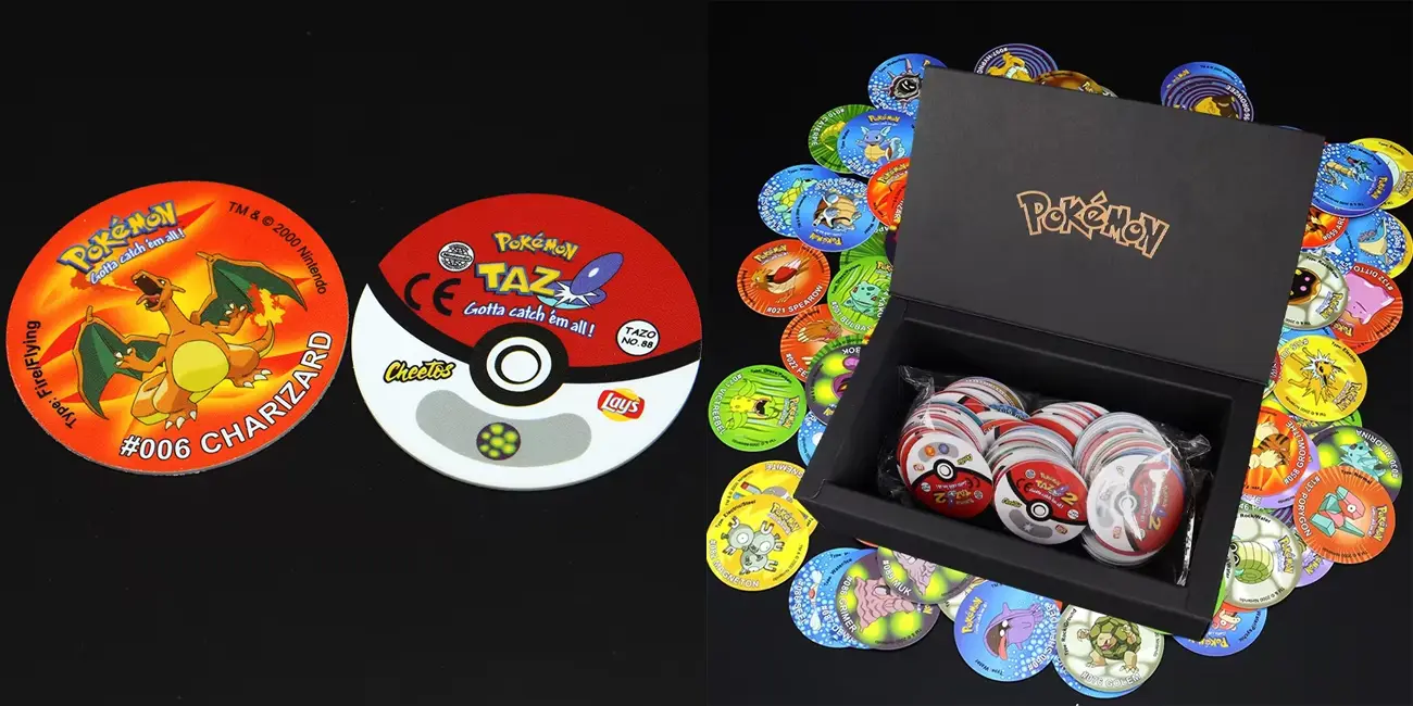 Pack de 160 tazos Pokémon de primera generación